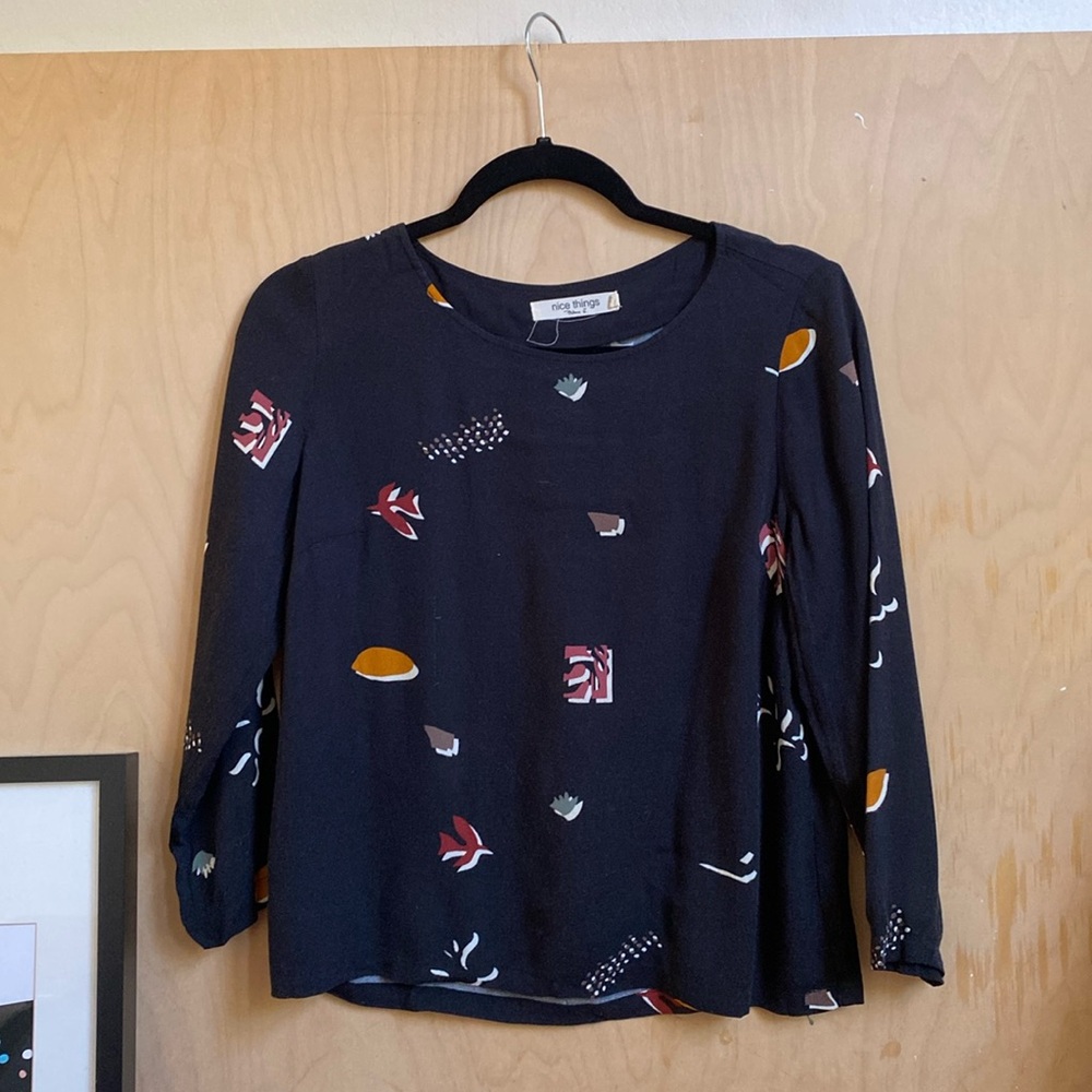 Nice Things | Abstract Matise Print Shirt 36